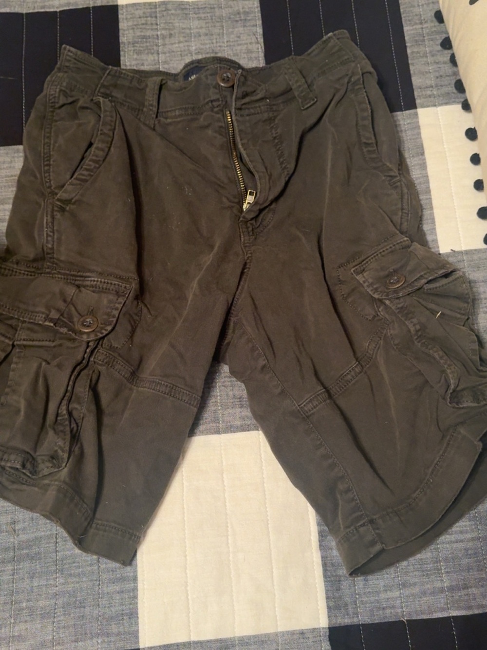 American Eagle Outfitters Men's Cargo Shorts - Olive